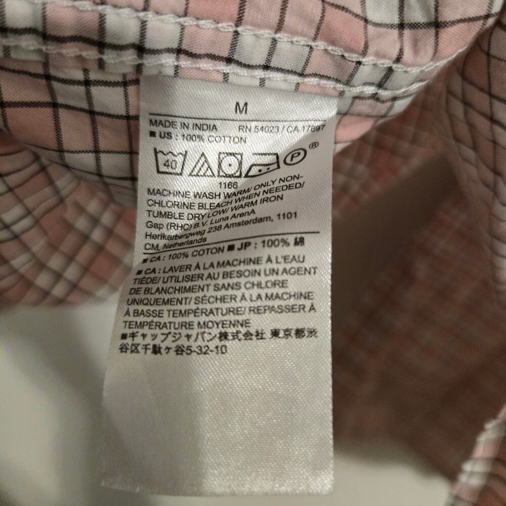 Men's Button-Down Plaid Shirt in Pink by Brooks Brothers - Picture 7 of 7